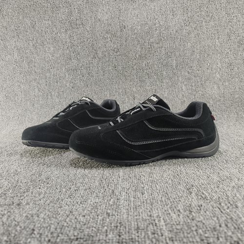 全牛反绒真皮复古跑鞋男女款