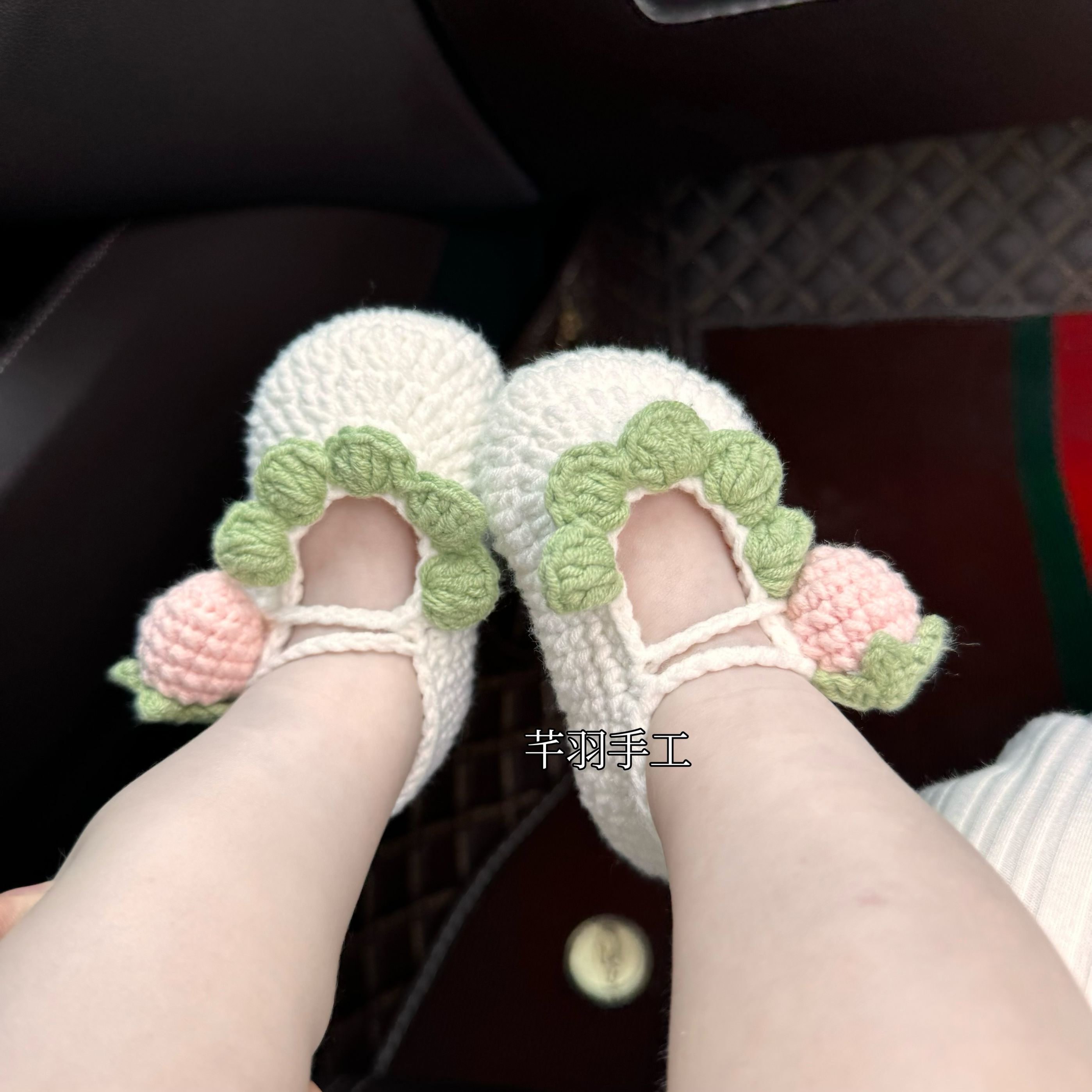毛线婴儿鞋diy解闷手工