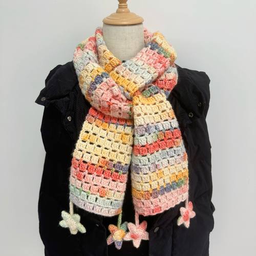 送闺蜜女友围巾编织材料包