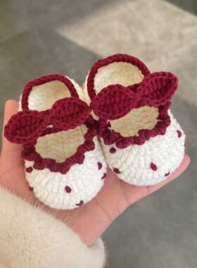 牛奶棉手工diy编织宝宝鞋材料