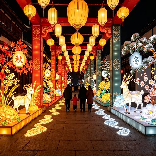 山海经大型花灯景区夜游彩灯定制