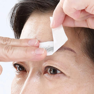 日本仿真眉毛文眉贴防水自然半永久懒人纹绣眉画眉补填充稀疏眉型