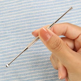 日本GREEN BELL挖耳勺360度螺旋采耳两头无死角掏耳工具安全耳扒