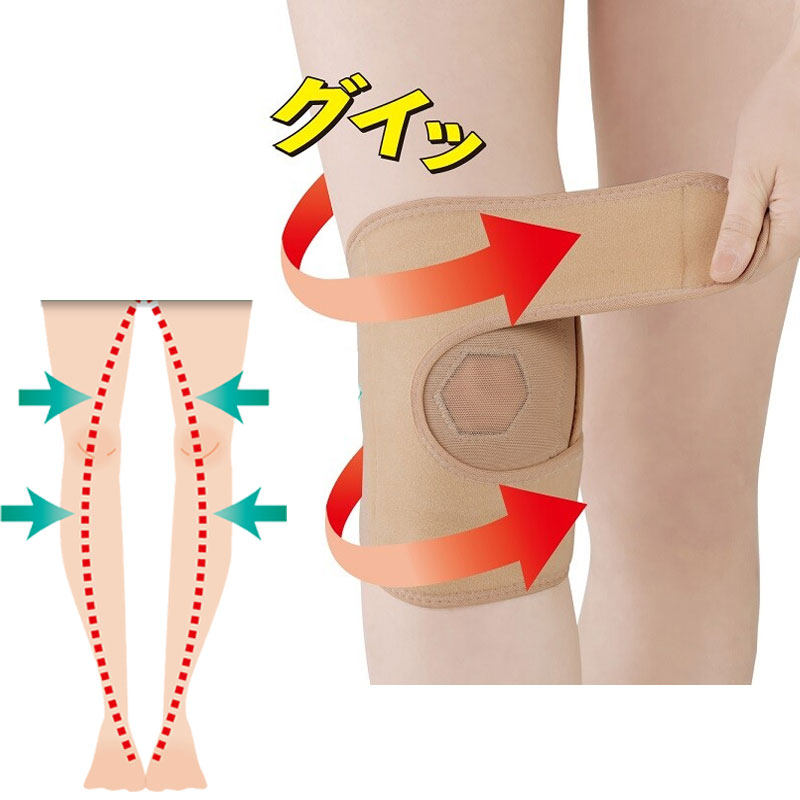 日本制美腿护膝纠正O型腿绑腿带内外八X型罗圈腿矫正器半月板保护
