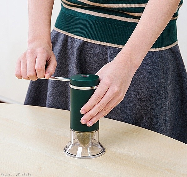 日本茶叶研磨器抹茶粉DIY分粗细