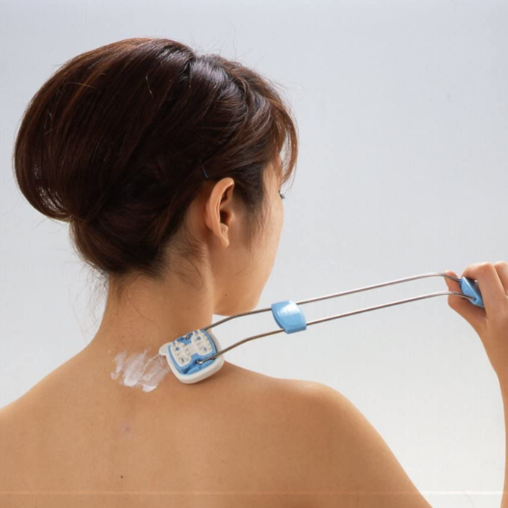 日本抹药神器后背部涂抹身体乳液工具刷抹油擦药痒痒捞老头乐两用