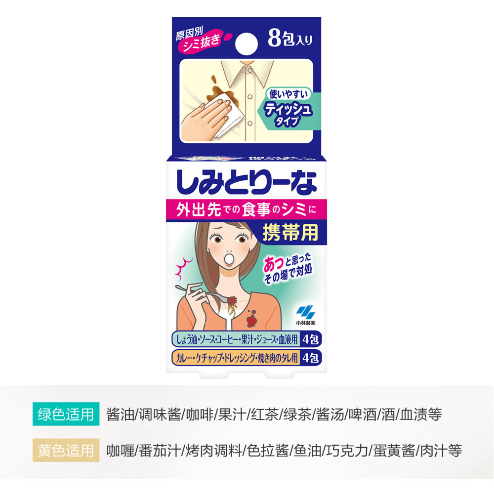 便携衣服擦拭去渍湿巾免洗应急