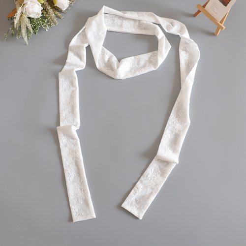 春夏蕾丝网纱薄款长条丝巾