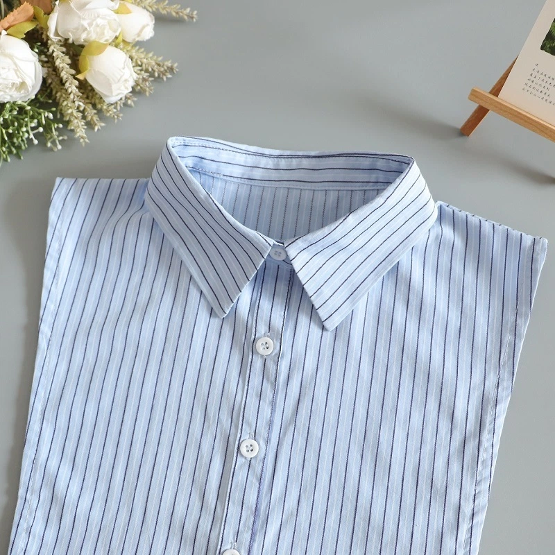 秋冬条纹百搭内搭假领子