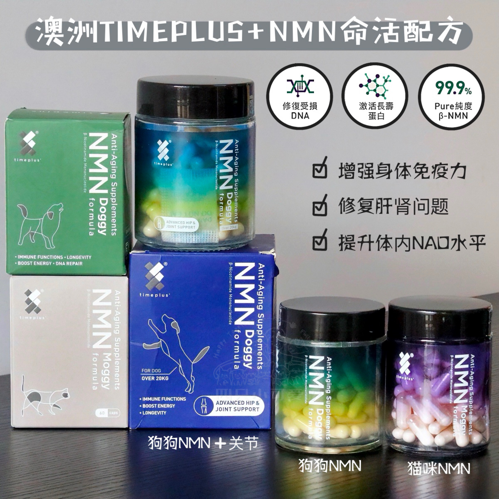 保健胶囊命活配方犬猫抗衰老营养