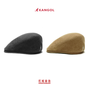 雅痞鸭舌帽 KANGOL贝雷帽英国袋鼠WOOL504羊毛帽子复古英伦明星款