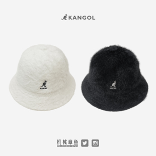 袋鼠帽子KANGOL渔夫帽女兔毛帽英伦遮阳帽潮牌帽情侣圆顶盆帽男