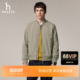 气质外套夹克 外套通勤休闲保暖上衣潮流长袖 HAZZYS哈吉斯秋季 男士