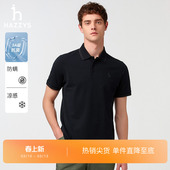 短袖 上衣休闲POLO衫 Hazzys哈吉斯夏季 T恤男 抗菌凉感