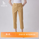 潮流通勤裤 时尚 子 女春夏显瘦休闲裤 Hazzys哈吉斯九分直筒裤