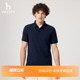撞色细条时尚 Hazzys哈吉斯夏季 polo衫 短袖 通勤上衣 休闲净色男装