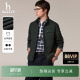 Hazzys哈吉斯秋季 休闲通勤挺括立领简约教练夹克外套 纯色上衣男士