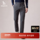 商场同款 通勤纯色休闲裤 Hazzys哈吉斯2025秋季 新款 男士 长裤 子