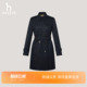 风衣女士年秋季 Hazzys哈吉斯中长款 通勤外套 商场同款