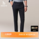 休闲裤 潮流纯色裤 秋冬款 长裤 子 商务通勤锥形裤 Hazzys哈吉斯男士