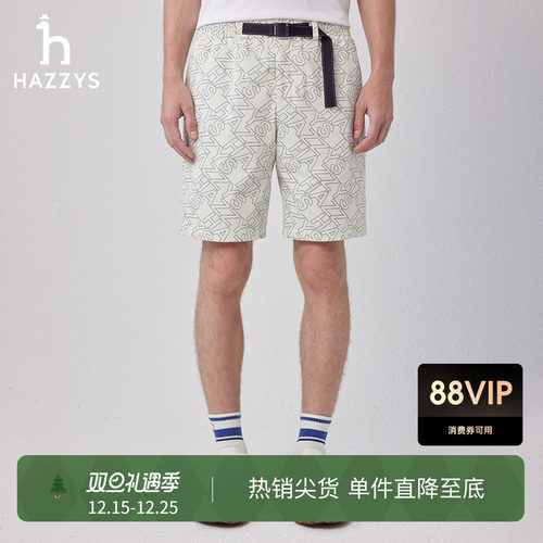 hazzys宽松休闲运动短裤