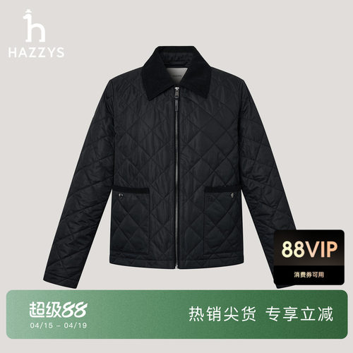 【商场同款】Hazzys哈吉斯短款宽松棉服女士年秋冬外套