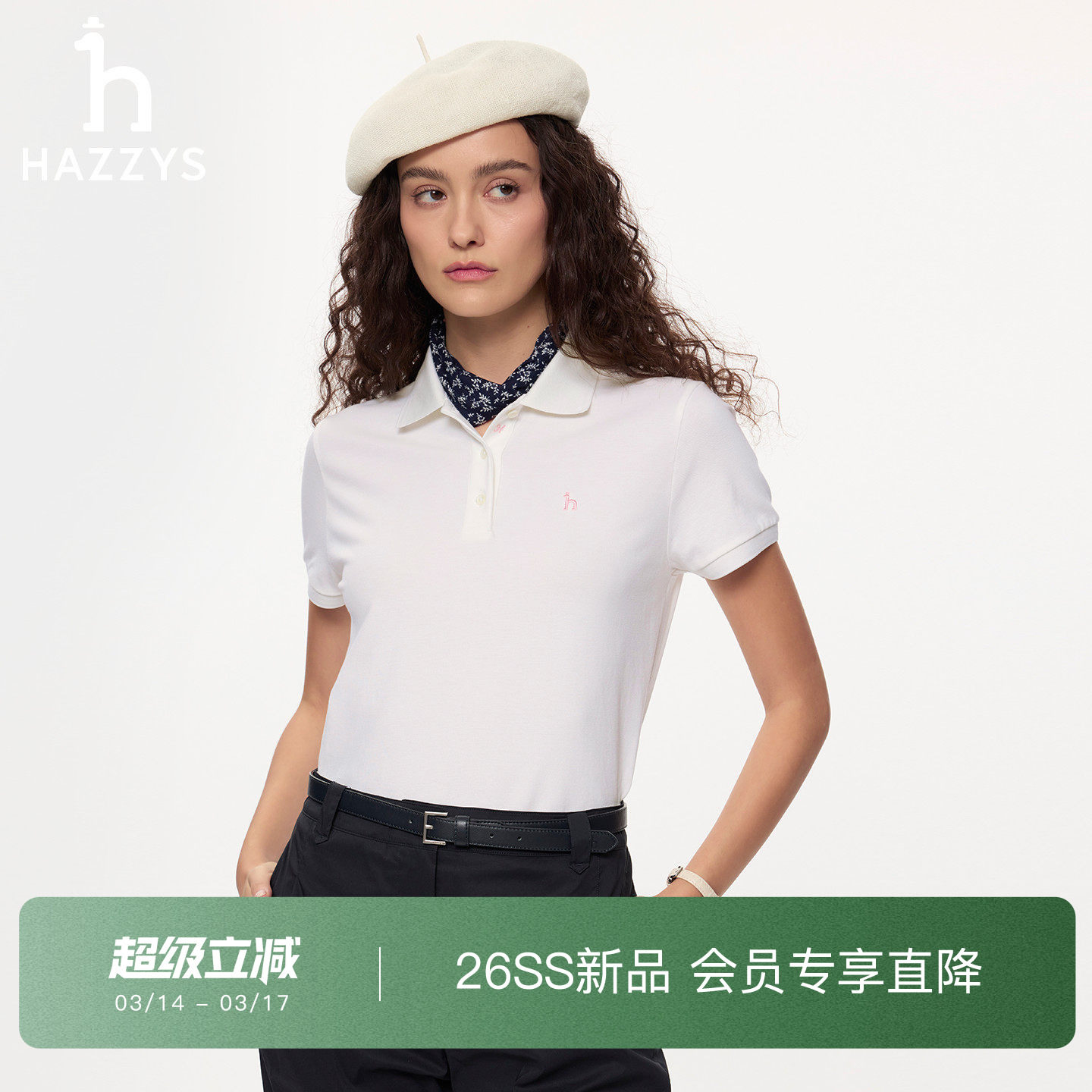�ۻ��㣺��ɫ 155/80A ���̳�ͬ�Hazzys����˹����polo��Ůʿ���ļ��¿�����T������ 890Ԫ