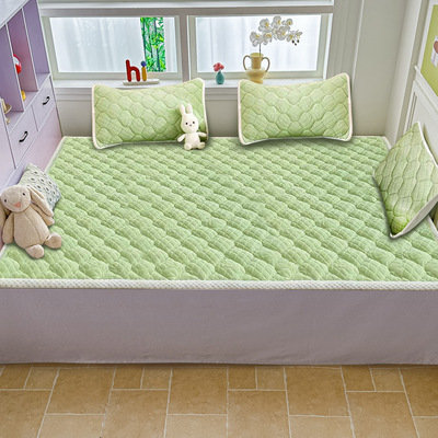 A类牛奶绒抗菌床垫床褥子加厚