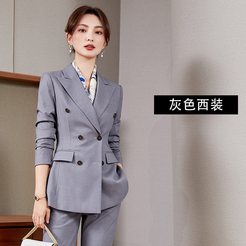 여성 고급 양복 봄 가을 전문 면접복 패셔너블한 기질 사무직 작업복 능력있고 스타일리시하다