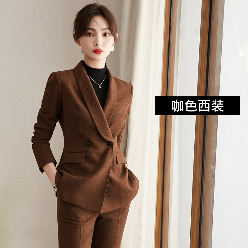 정장 여성 정장 대학생 인터뷰 작업복 전문 기질 통근 가을 겨울 두꺼운 정장 재킷 하이 엔드