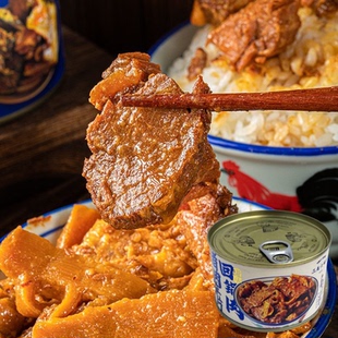 临期特价 三关六码头×巨浪 猪肉笋片回锅肉罐头198g肉酱下饭菜