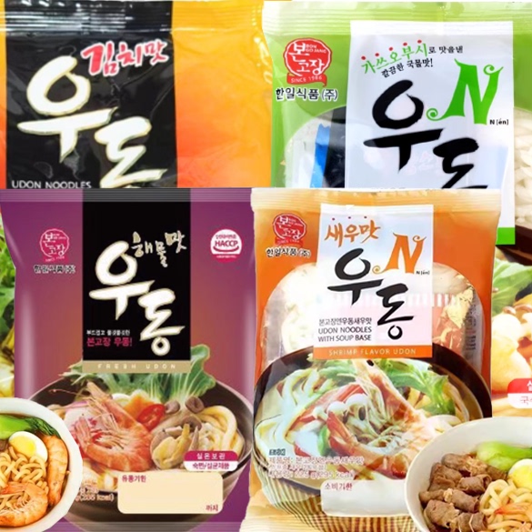 临期特价韩国韩本故庄韩式虾味乌冬面210g海鲜味泡菜味速食方便面