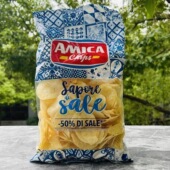 临期特价 意大利进口高端零食膨化小吃 Amica咸味薯片175g大包装