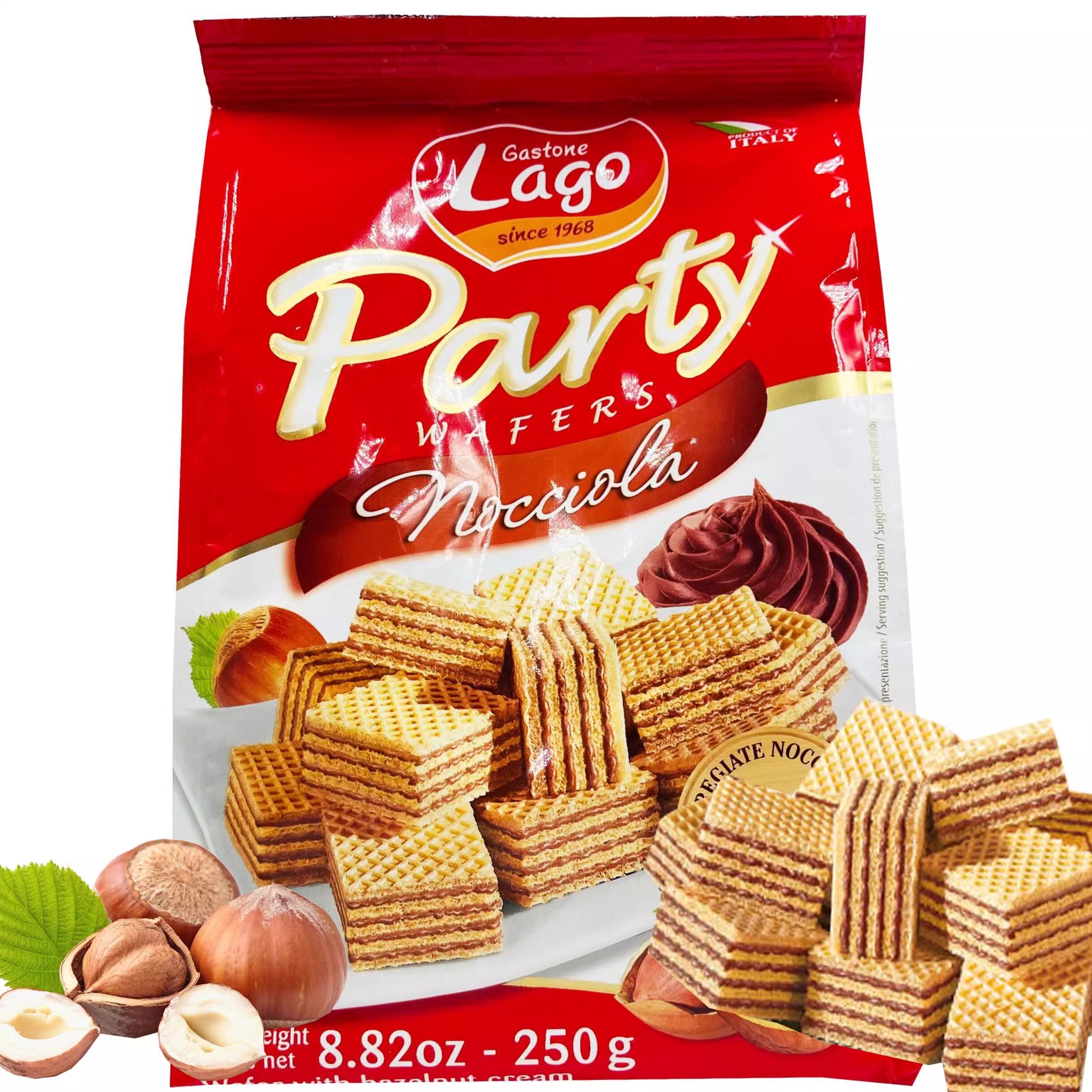 临期特价 意大利进口 爱利地可可味威化饼干250g多种口味饼干零食