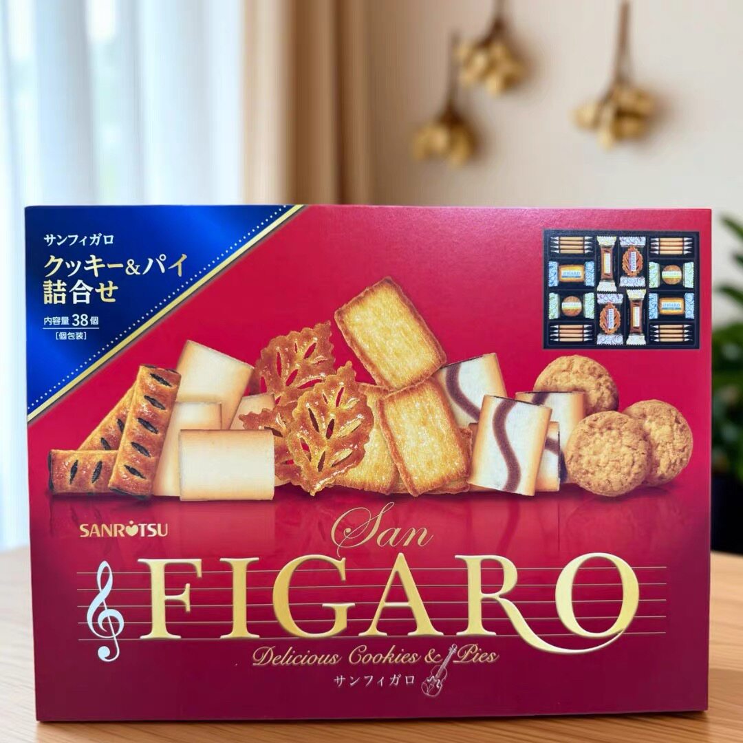 临期特价 进口三立制菓 San Figaro精选什锦大礼盒267.4g酥脆饼干