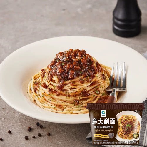 临期特价 清净园 黑松露黑椒风味 意大利面221g速食碗面早餐夜宵
