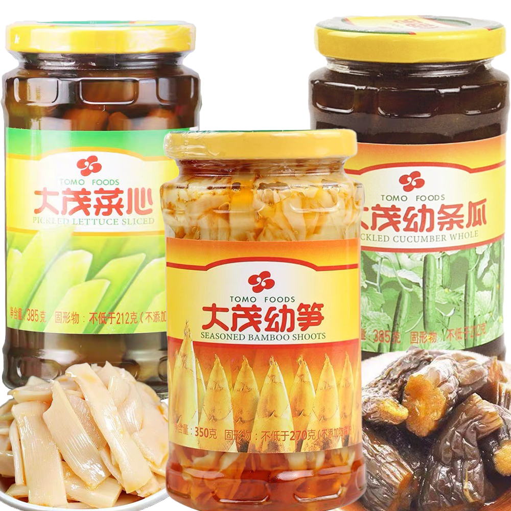 新品特价 大茂幼笋350g 菜心幼条瓜酱瓜笋丝咸菜早餐配粥下饭菜