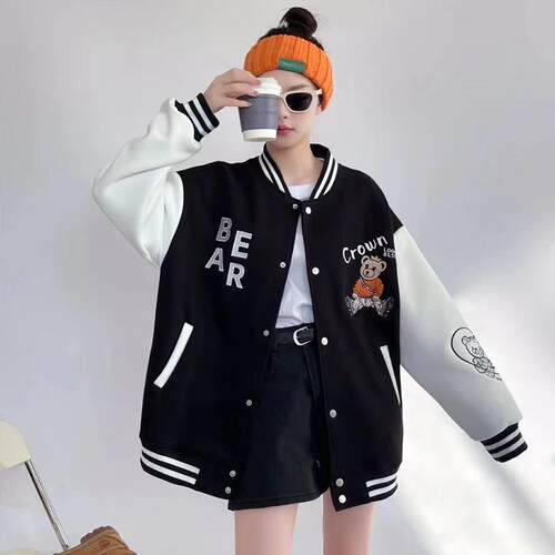 美式棒球服大码时尚短外套