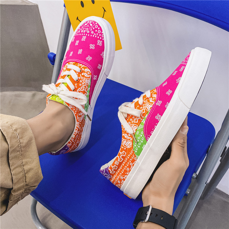 小众男鞋春季低帮帆布鞋男