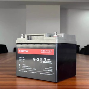 深圳山特蓄电池12V38AH城堡C12-38免维护UPS不间断电源电瓶原厂