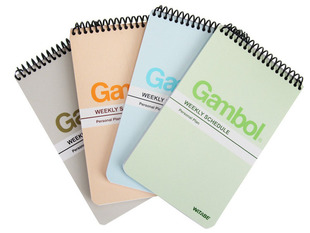 国誉Gambol渡边SA7506 A7 50页螺旋装订记事本 竖翻本 学生笔记本