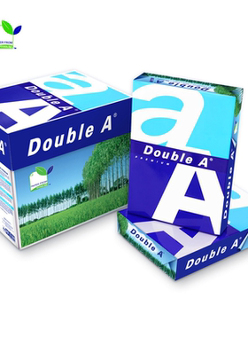 DoubleA达伯埃A4 A3打印纸复印纸500张80g顺滑双A加厚整箱实惠价