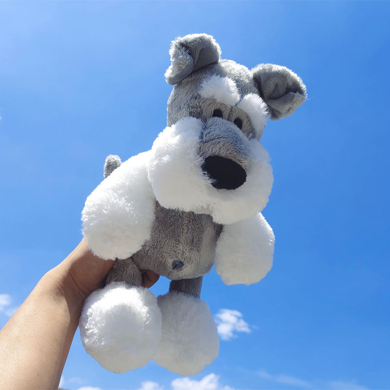 雪纳瑞公仔娃娃可爱ins毛绒玩具小狗哈士奇玩偶睡觉抱枕床上女生