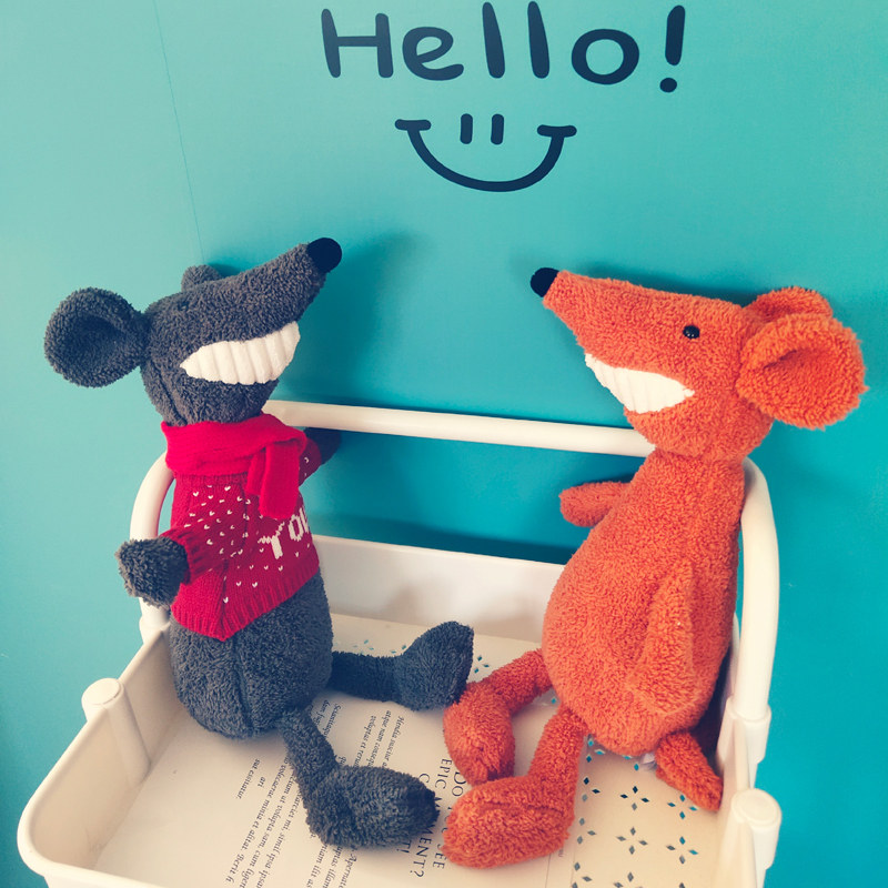 微笑大牙老鼠小公仔毛绒玩具可爱床上超丑萌玩偶睡觉抱枕娃娃女生