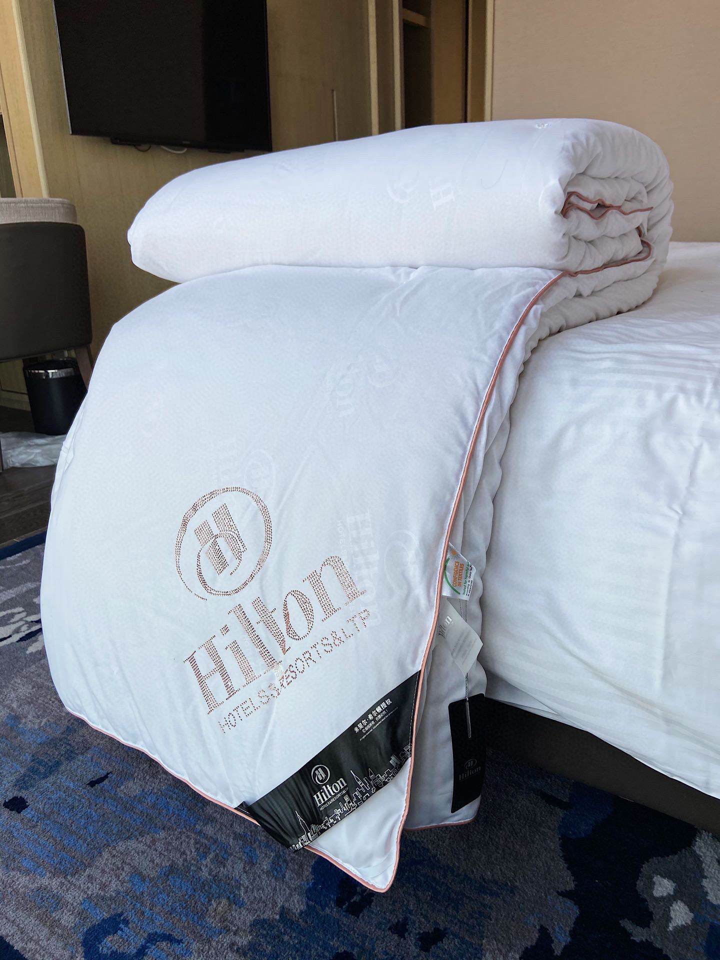 希尔顿蚕丝被五星级被子双人