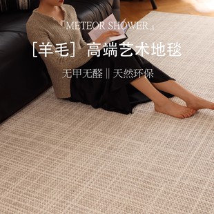 羊毛地毯客厅轻奢高级感沙发茶几毯卧室床边毯定制 暖居色2025新款