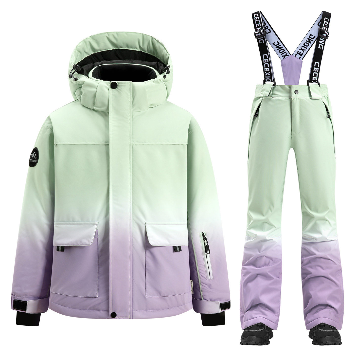 滑雪服套装儿童男童女童户外运动青少年男孩女孩冬季单板双板防水