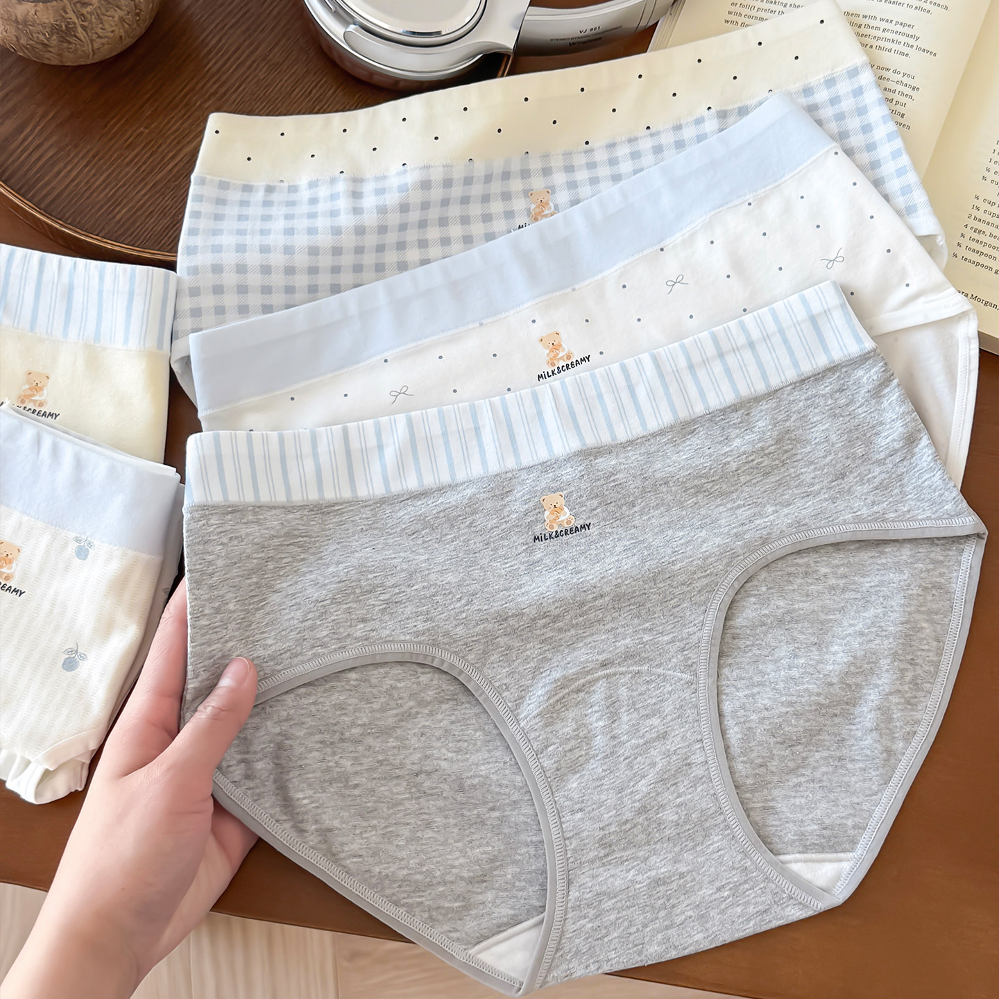 日系卡通小熊印花纯棉内裤女全棉裆抗菌透气少女学生大码三角短裤,女士内衣/男士内衣/家居服,女三角裤,淘宝优惠券,粉丝福利购,淘宝优惠卷