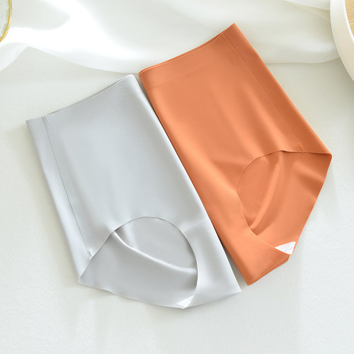 高腰3D蜜桃臀冰丝无痕内裤女