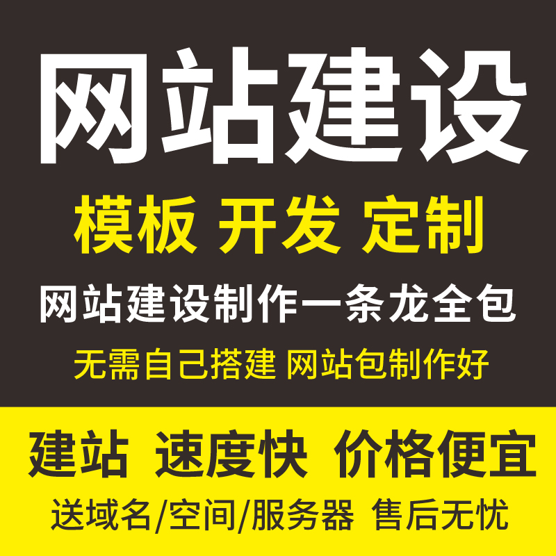 企业网站建设一条龙全包公司模板建站网页制作搭建设计定制开发